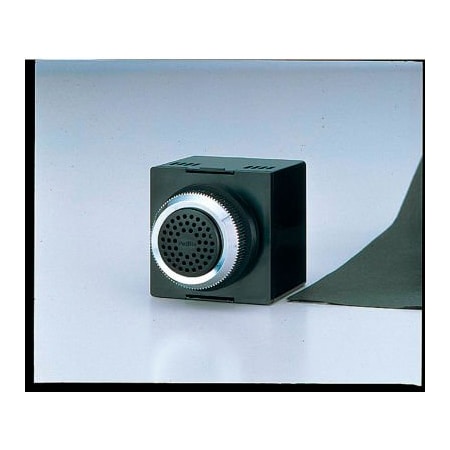 Patlite Usa Corporation Patlite Panel Mount Smart Alert Alarm, 2 Sounds, Dark Gray, AC/DC24V BM-202H+FC001